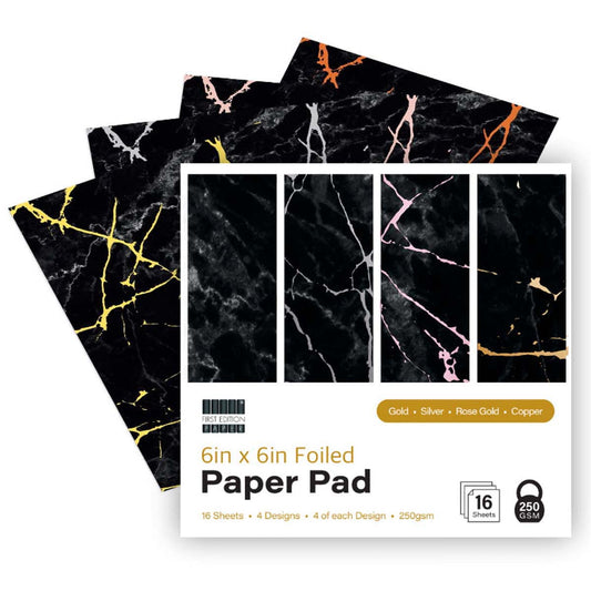 First Edition First Edition 6in x 6in Foiled Paper Pad
