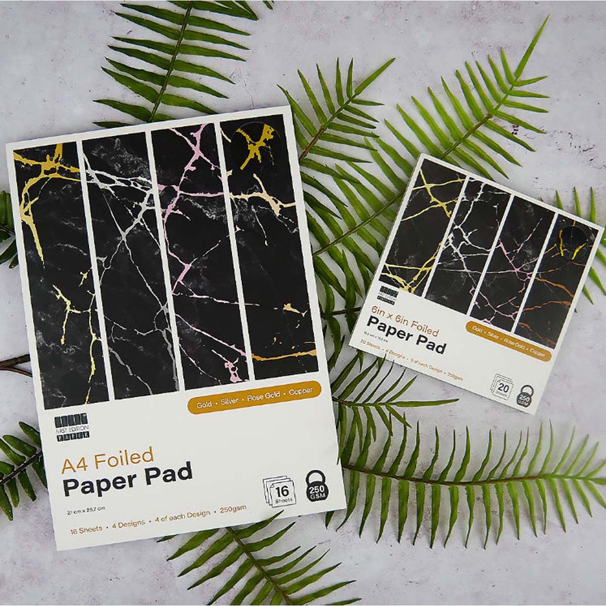 First Edition First Edition 6in x 6in Foiled Paper Pad