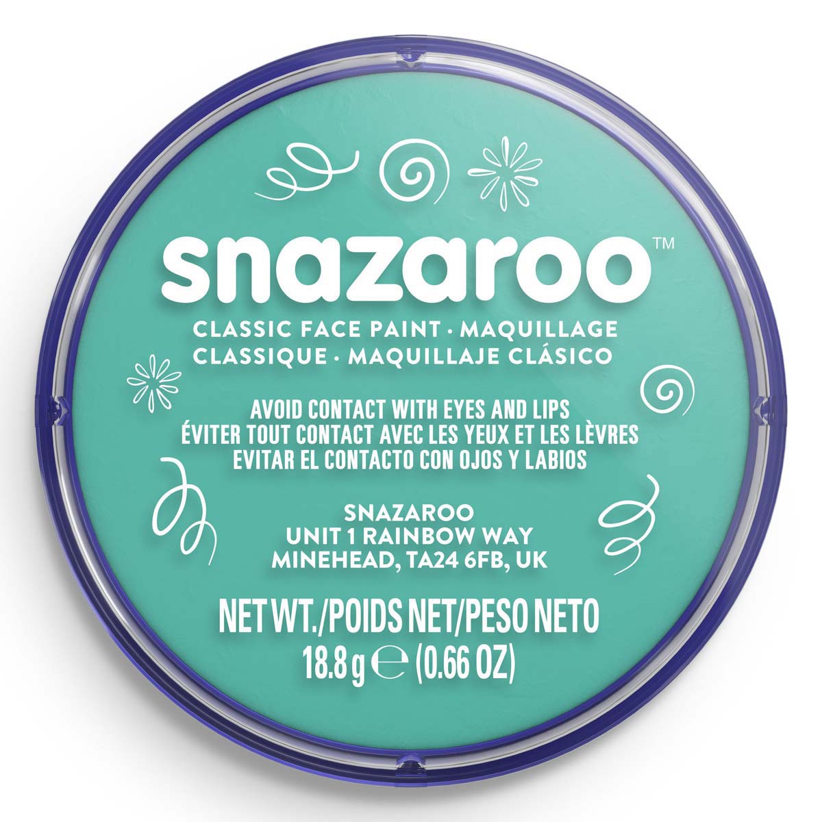 Snazaroo Face Paint 18ml Classic Sea Blue