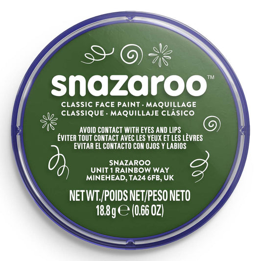 Snazaroo Face Paint 18ml Classic Dark Green