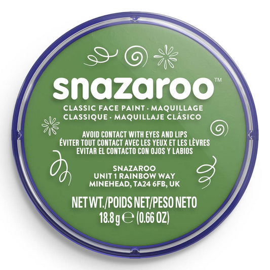 Snazaroo Face Paint 18ml Classic Grass Green