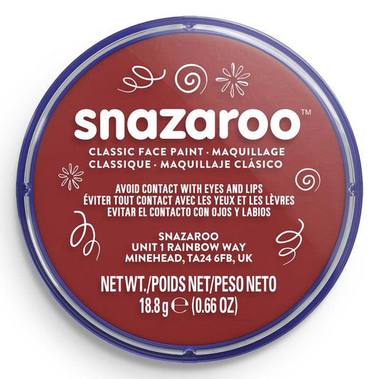 Snazaroo Face Paint 18ml Classic Burgundy