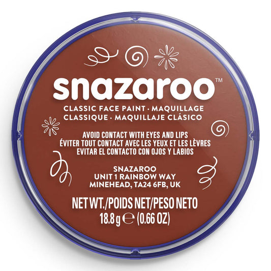Snazaroo Face Paint 18ml Classic Rust Brown