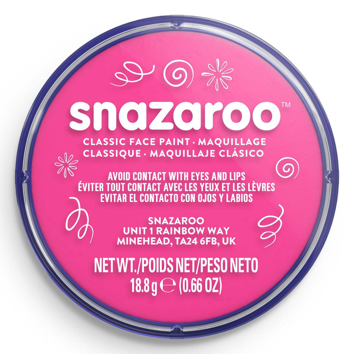 Snazaroo Face Paint 18ml Classic Bright Pink