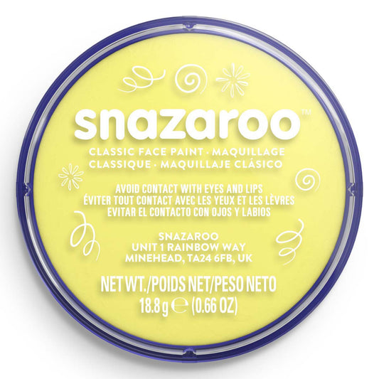 Snazaroo Face Paint 18ml Classic Pale Yellow