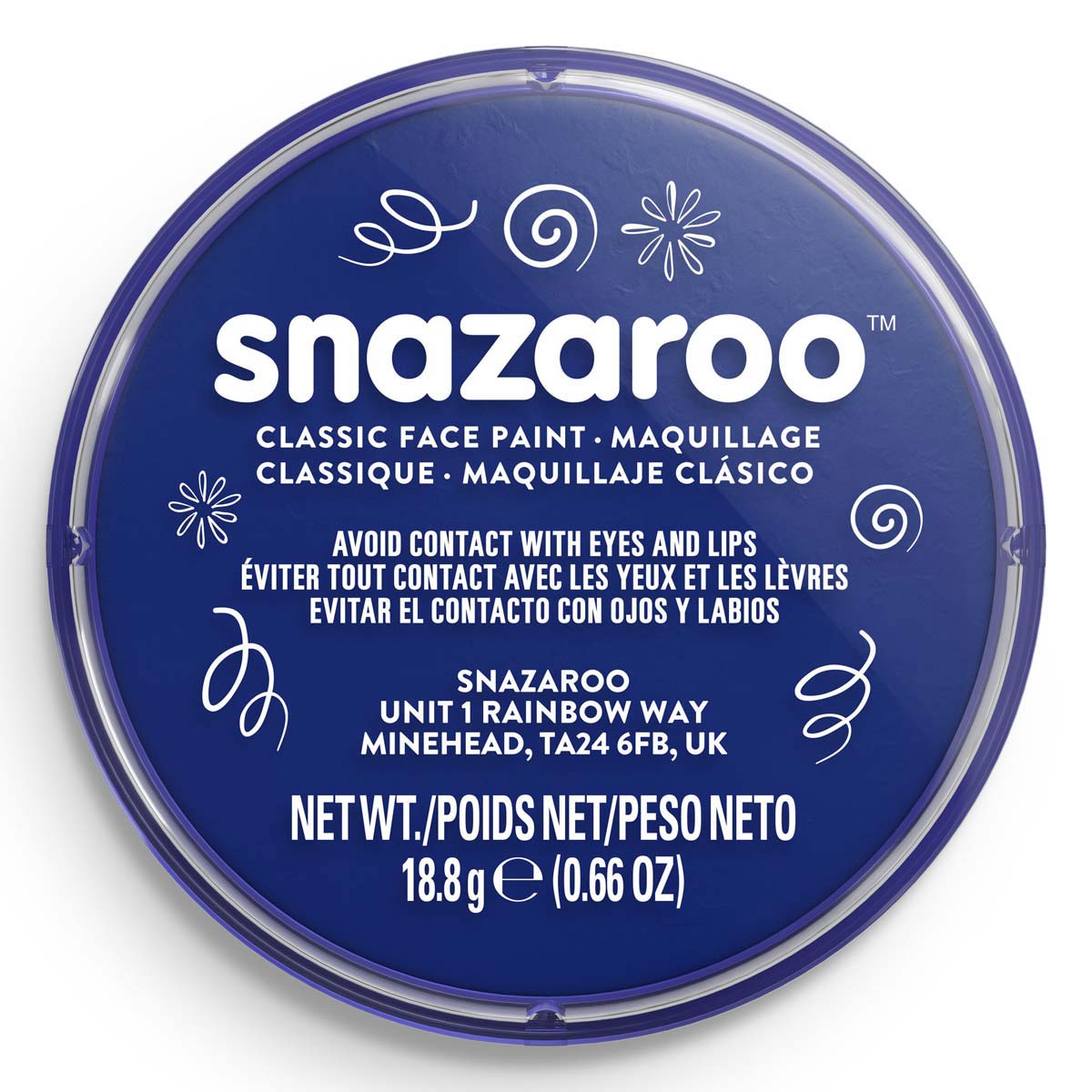 Snazaroo Face Paint 18ml Classic Dark Blue