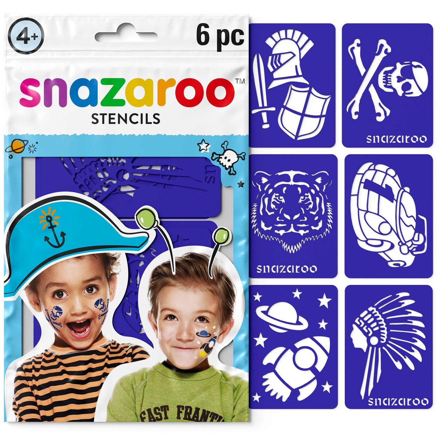 Snazaroo Face Paint Boys Adventure Stencils