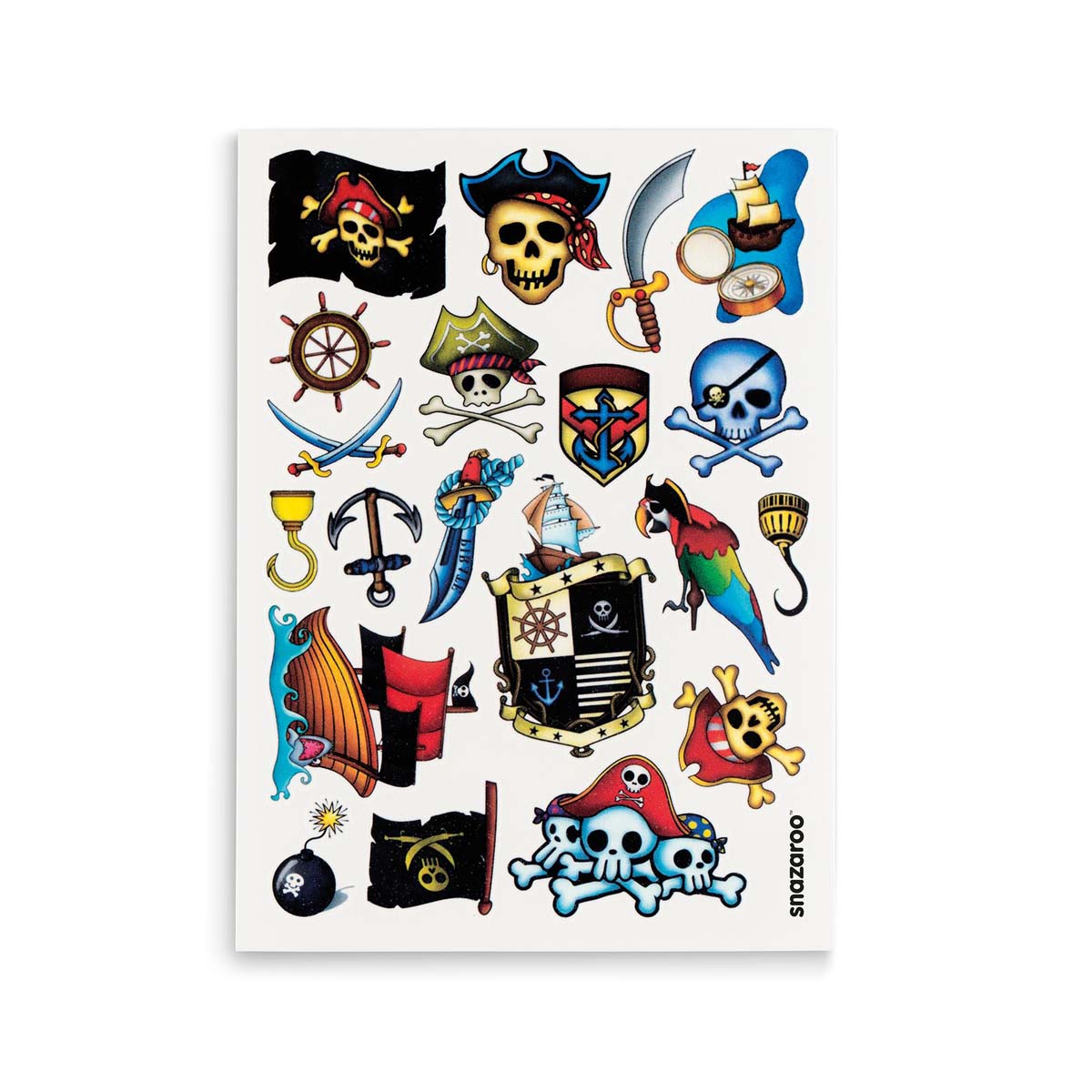 Snazaroo Face Paint Boys Temporary Tattoos (set of 20)