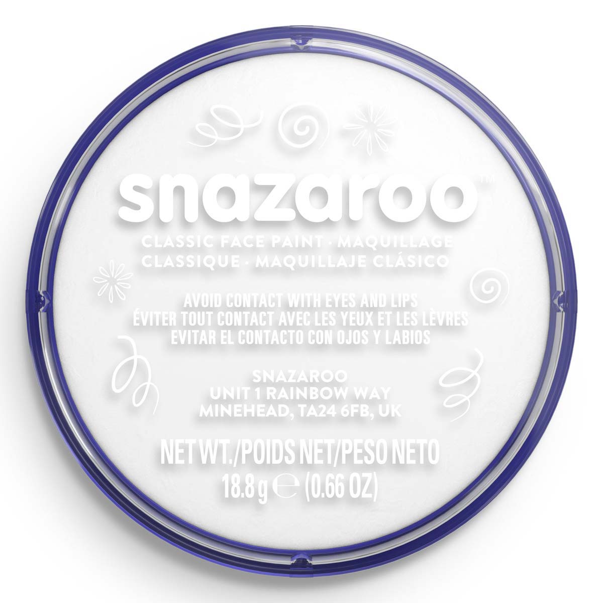 Snazaroo Face Paint 18ml Classic White