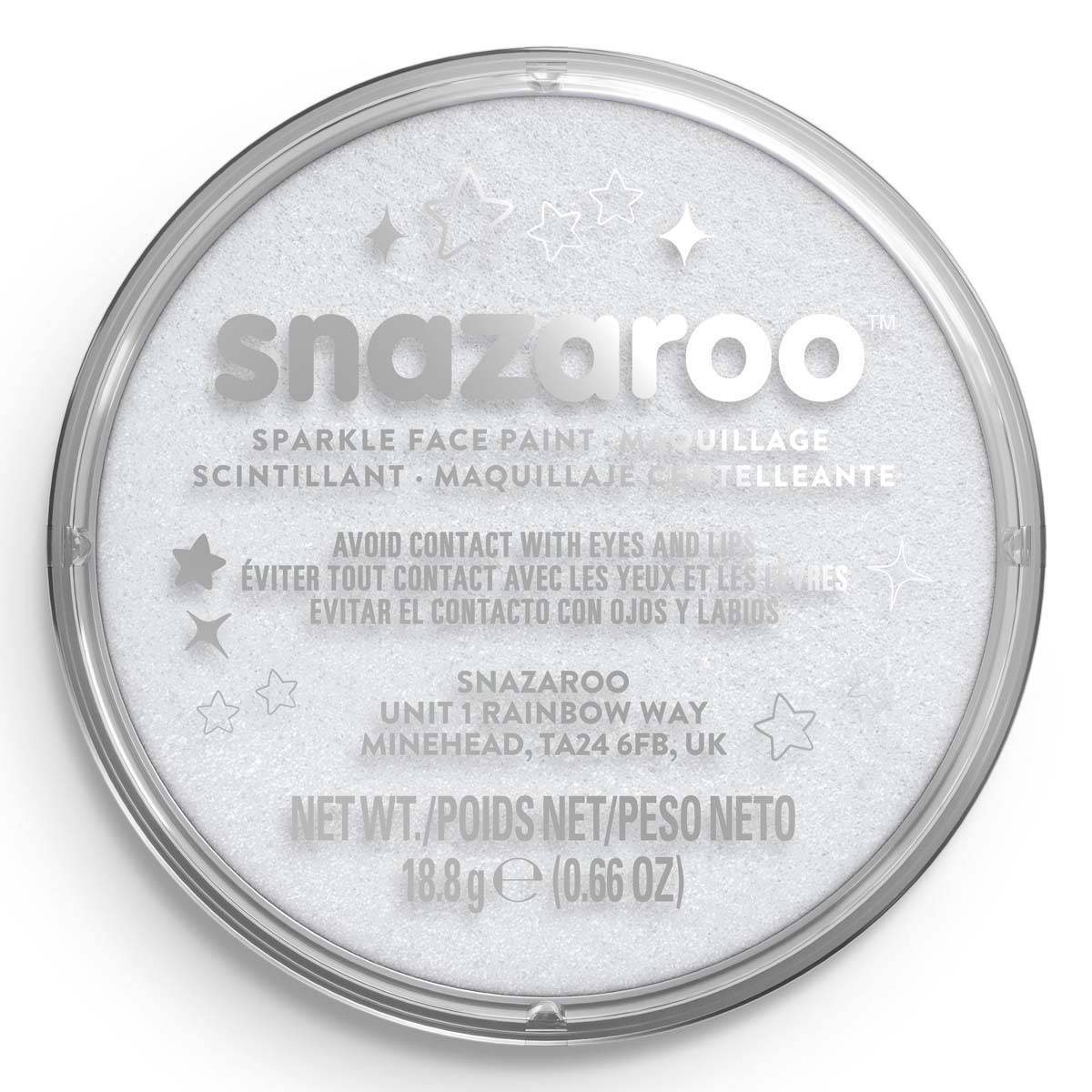 Snazaroo Face Paint 18ml Sparkle White