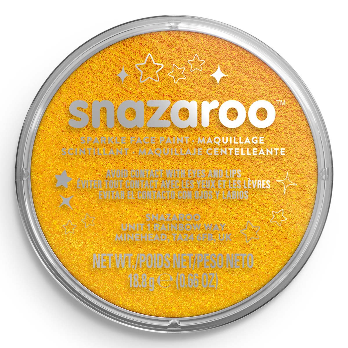 Snazaroo Face Paint 18ml Sparkle Yellow