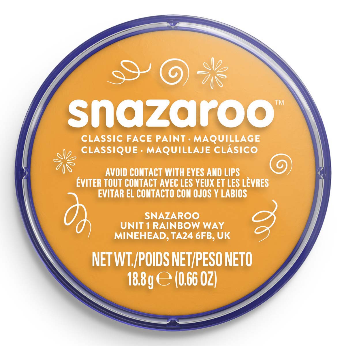 Snazaroo Face Paint 18ml Classic Ochre Yellow
