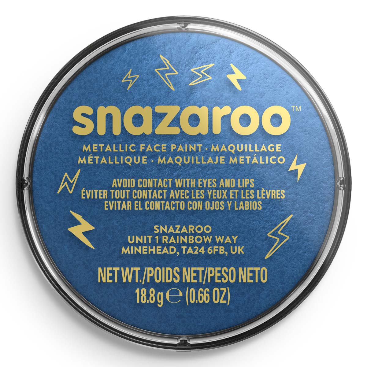 Snazaroo Face Paint 18ml Metallic Blue