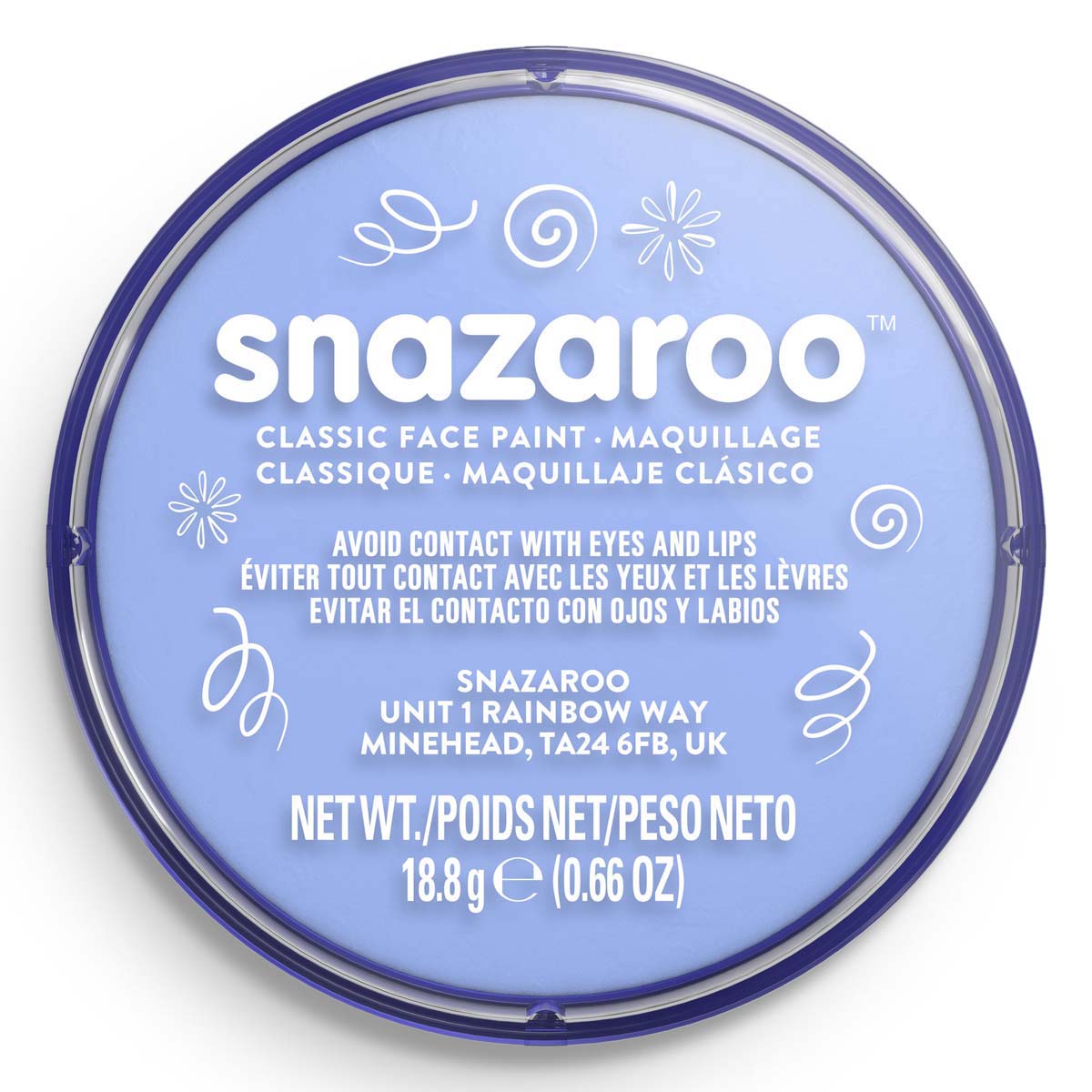 Snazaroo Face Paint 18ml Classic Pale Blue