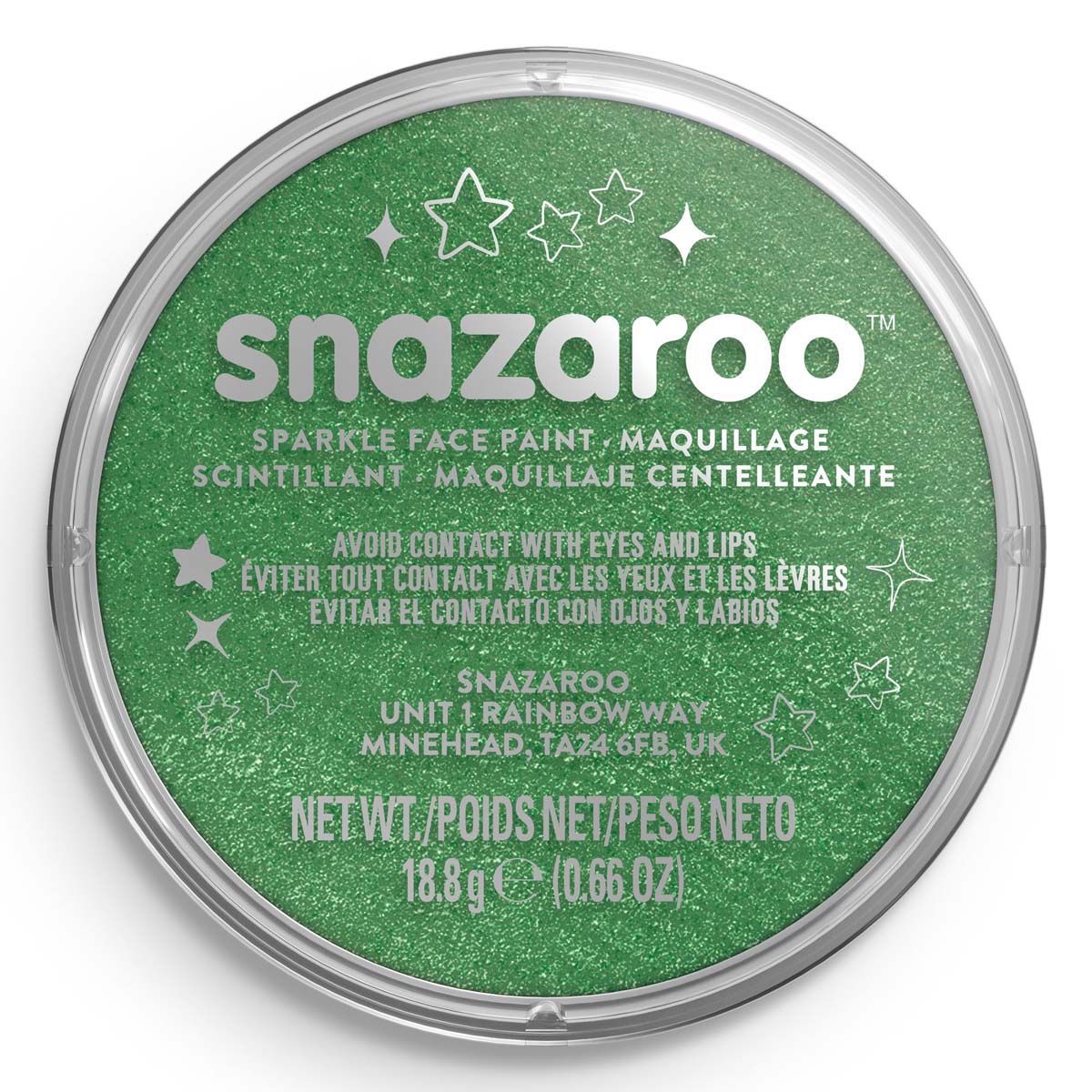 Snazaroo Face Paint 18ml Sparkle Pale Green