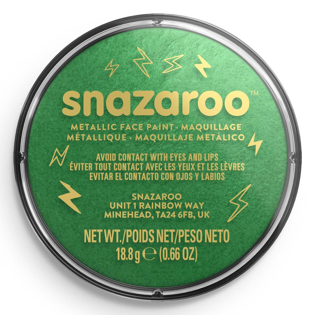 Snazaroo Face Paint 18ml Metallic Green