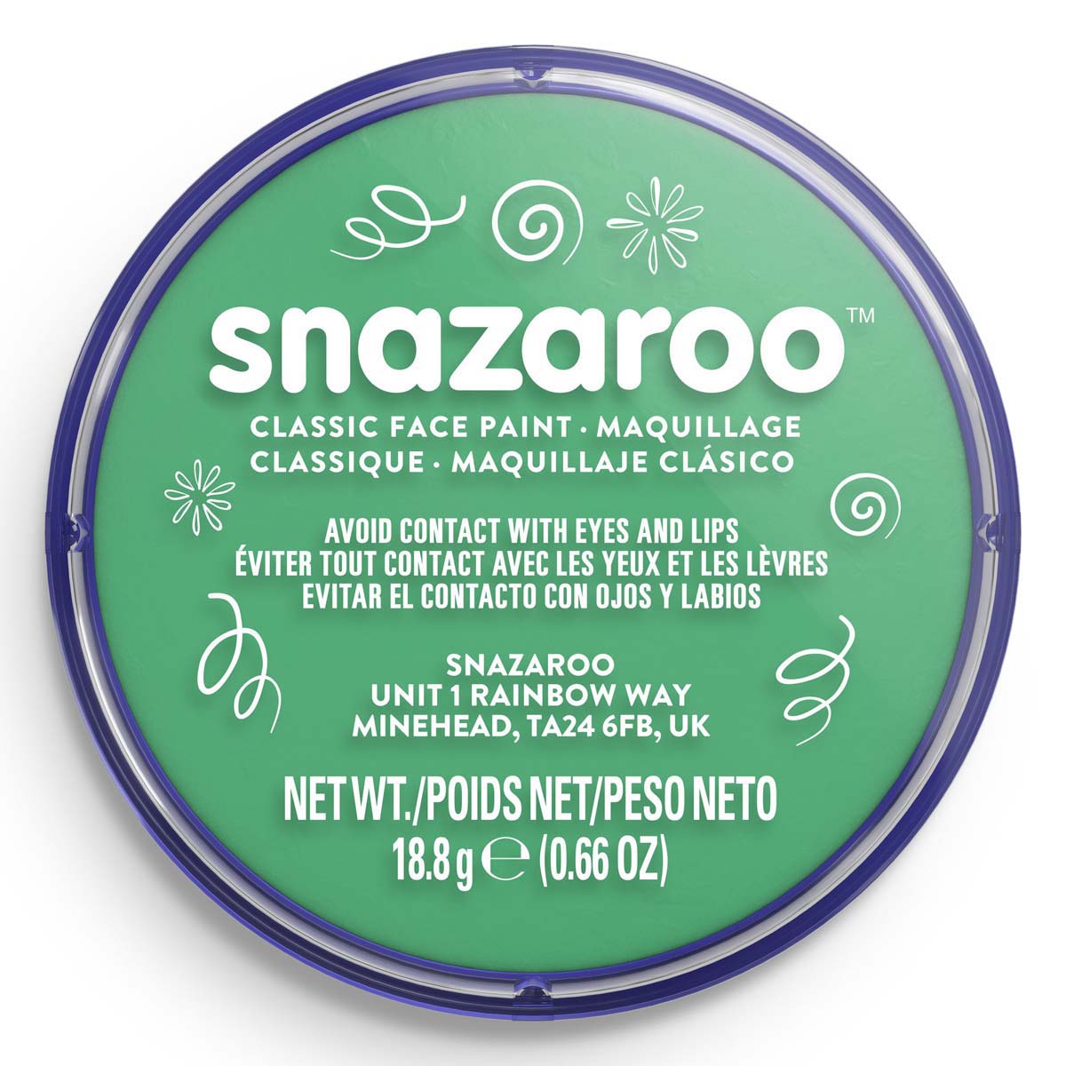 Snazaroo Face Paint 18ml Classic Bright Green