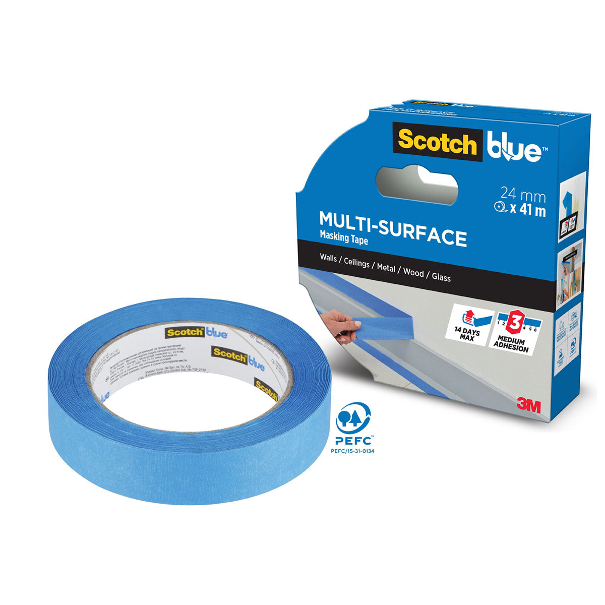 3M Scotch Blue - Multi-Surface Masking Tape 24mm x 41m