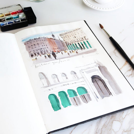 Hahnemuhle Sketch Book - 124 Pages – A5 – 62 Sheets – 120gsm – Black