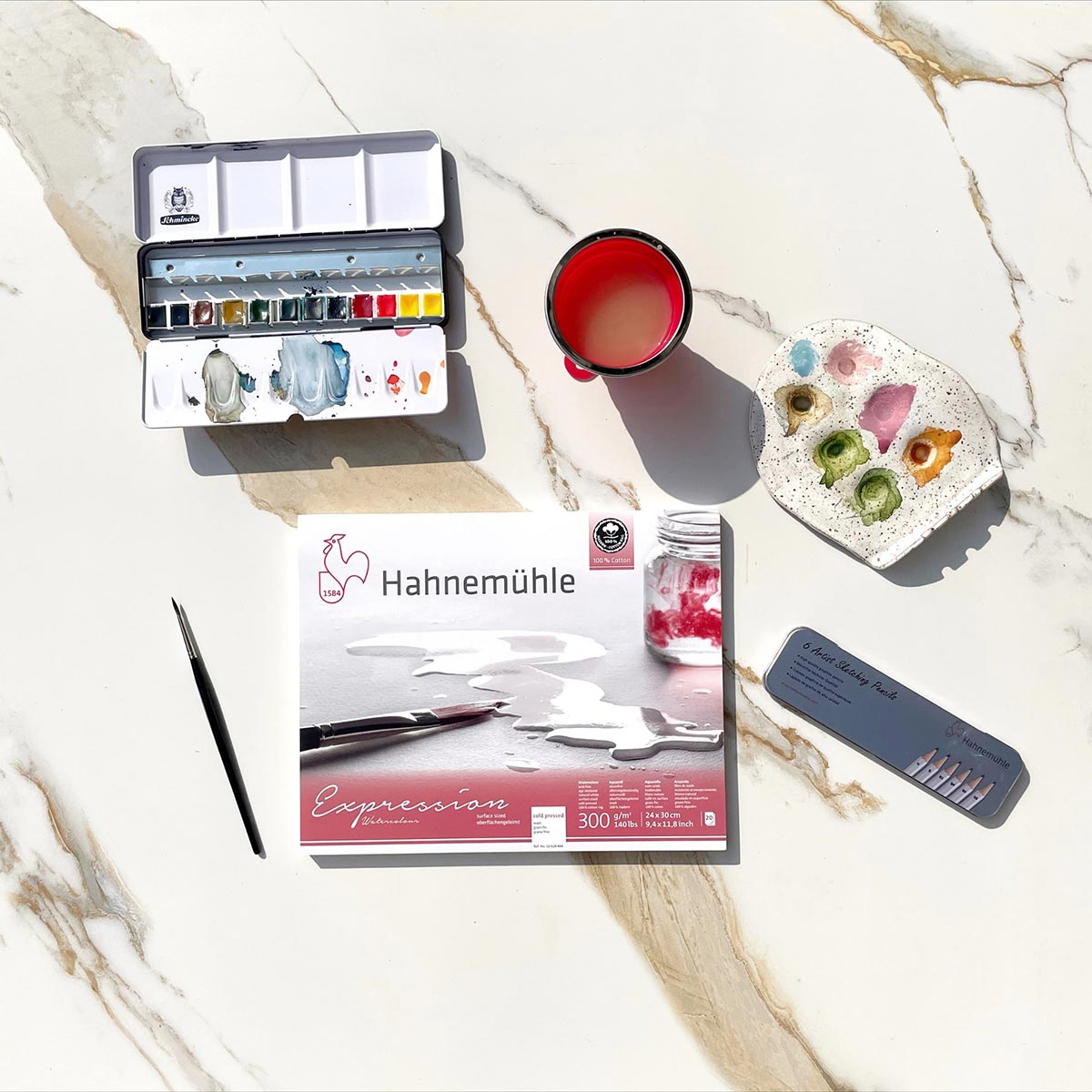Hahnemuhle Expression Watercolour Pad – 30 x 40cm – Cold Pressed - 300gsm
