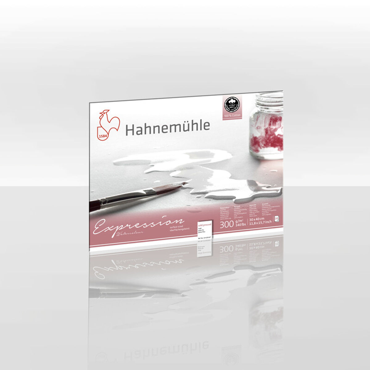 Hahnemuhle Expression Watercolour Pad – 30 x 40cm – Cold Pressed - 300gsm