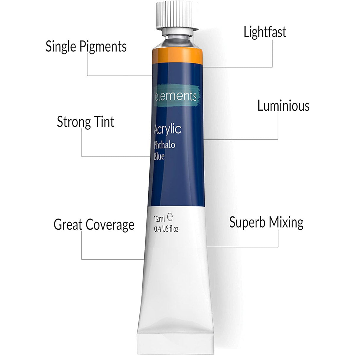 Elements Acrylic Tubes Paint Set 24 – Art & Craft Essential