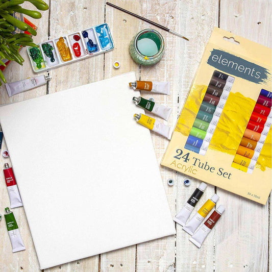 Elements Acrylic Tubes Paint Set 24 – Art & Craft Essential