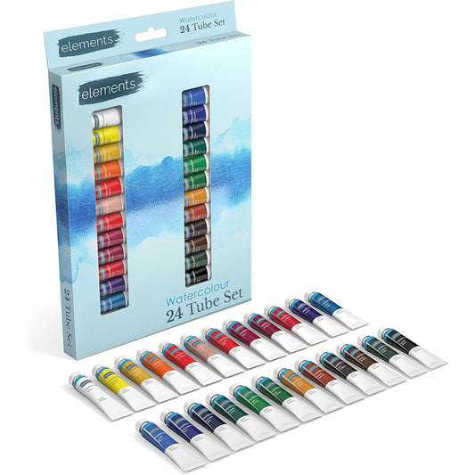 Elements Watercolour Tubes Paint Set 24 – Art & Craft Essential