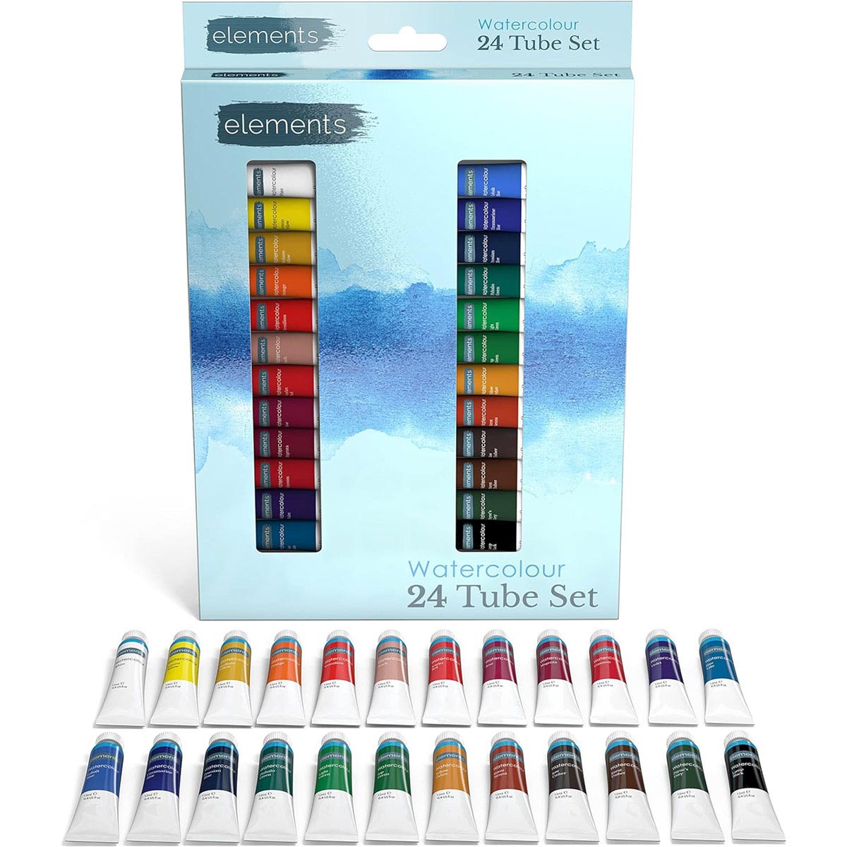 Elements Watercolour Tubes Paint Set 24 – Art & Craft Essential