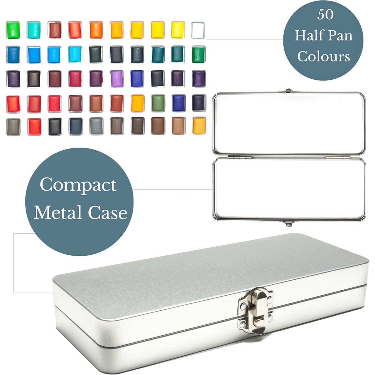 Elements Solid WC Half Pan 50 set – Art & Craft Essential