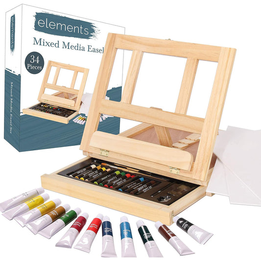 Elements Mixed Media Easel Set - 34 pieces – Professional Artist Easel