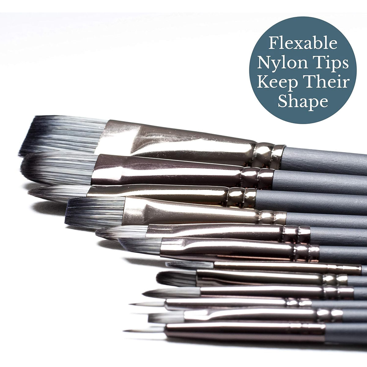Elements Mixed Media 12 pcs Brush Pack – Premium Artist Brush Set