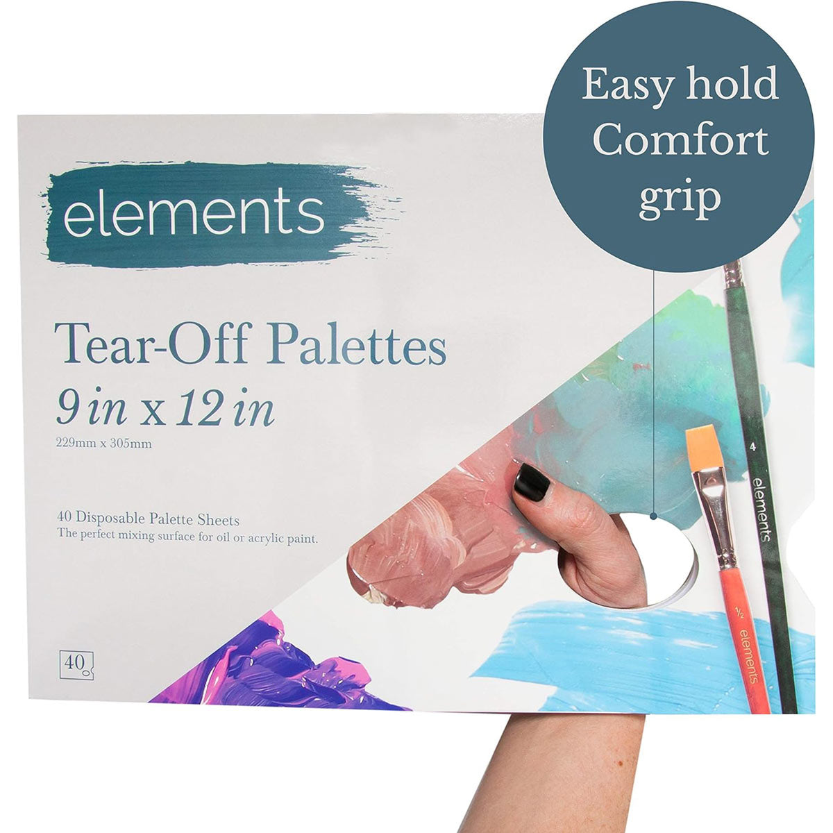 Elements Tear Off Palette 12 x16 40 sheets – Art & Craft Essential