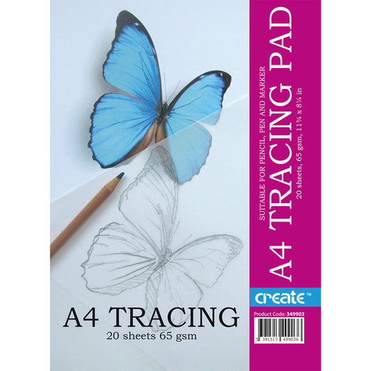 Create A4 Tracing Paper Pads 20s 65gsm
