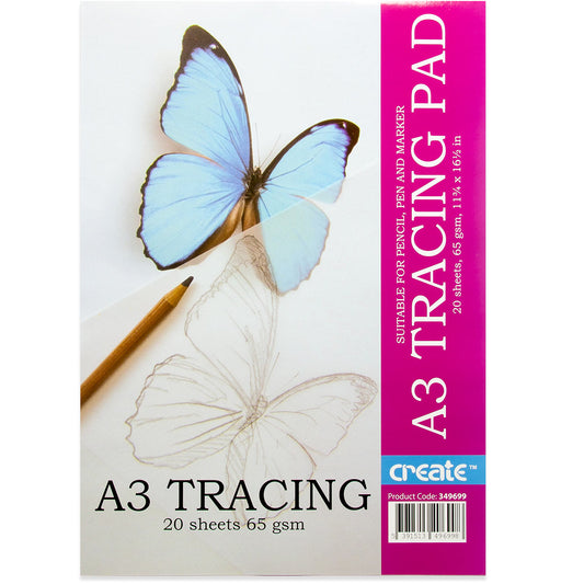 Create A3 Tracing Paper Pads 20s 65gsm