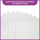 Crafter's Companion Glitter Card 10 Sheet Pack - Pale Silver