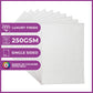 Crafter's Companion Glitter Card 10 Sheet Pack - Pale Silver