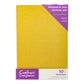 Crafter's Companion Glitter Card 10 Sheet Pack - Solar Gold