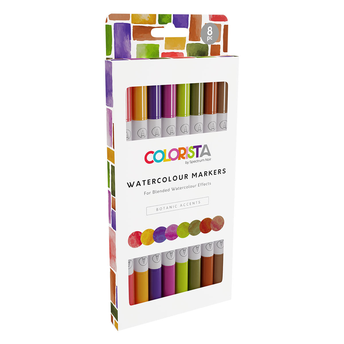 Crafter's Companion Colorista - Watercolour Marker - Botanic Accents 8pc