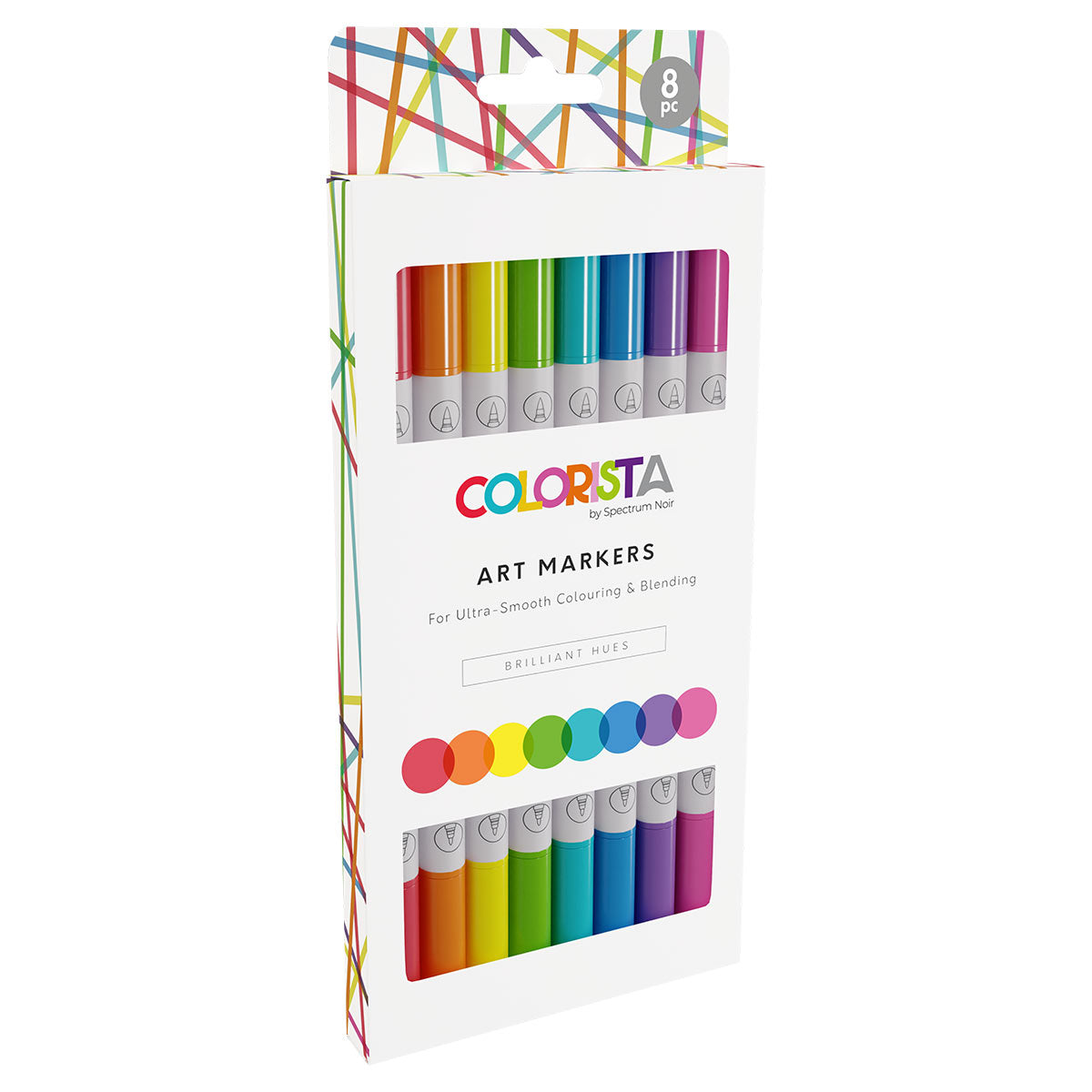 Crafter's Companion Colorista - Art Marker - Brilliant Hues 8pc