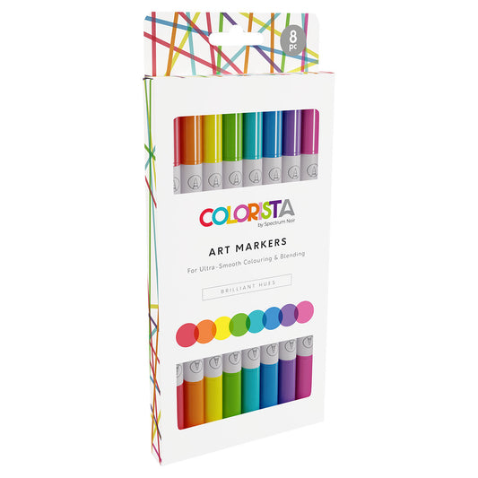 Crafter's Companion Colorista - Art Marker - Brilliant Hues 8pc