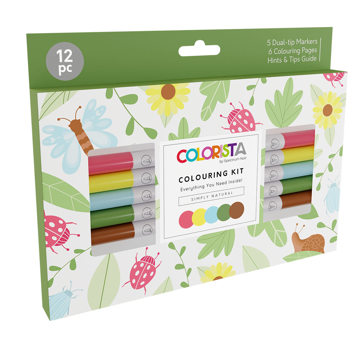 Crafter's Companion Colorista - Colouring Kit - Simply Natural 12pc