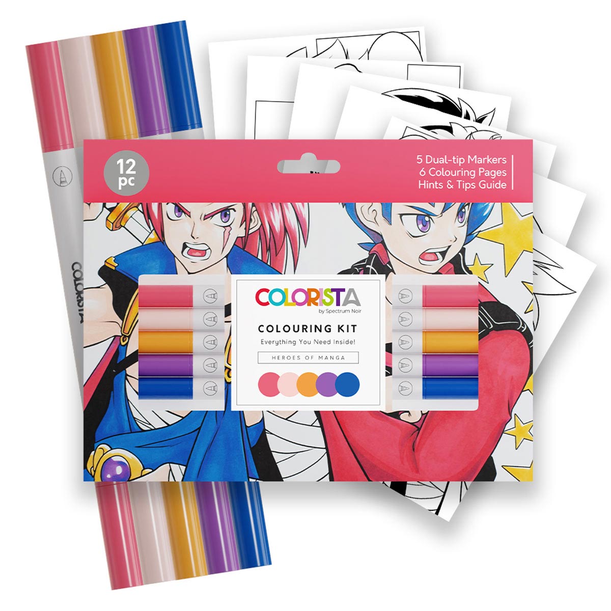 Crafter's Companion Colorista - Heroes of Manga Kit 12pc