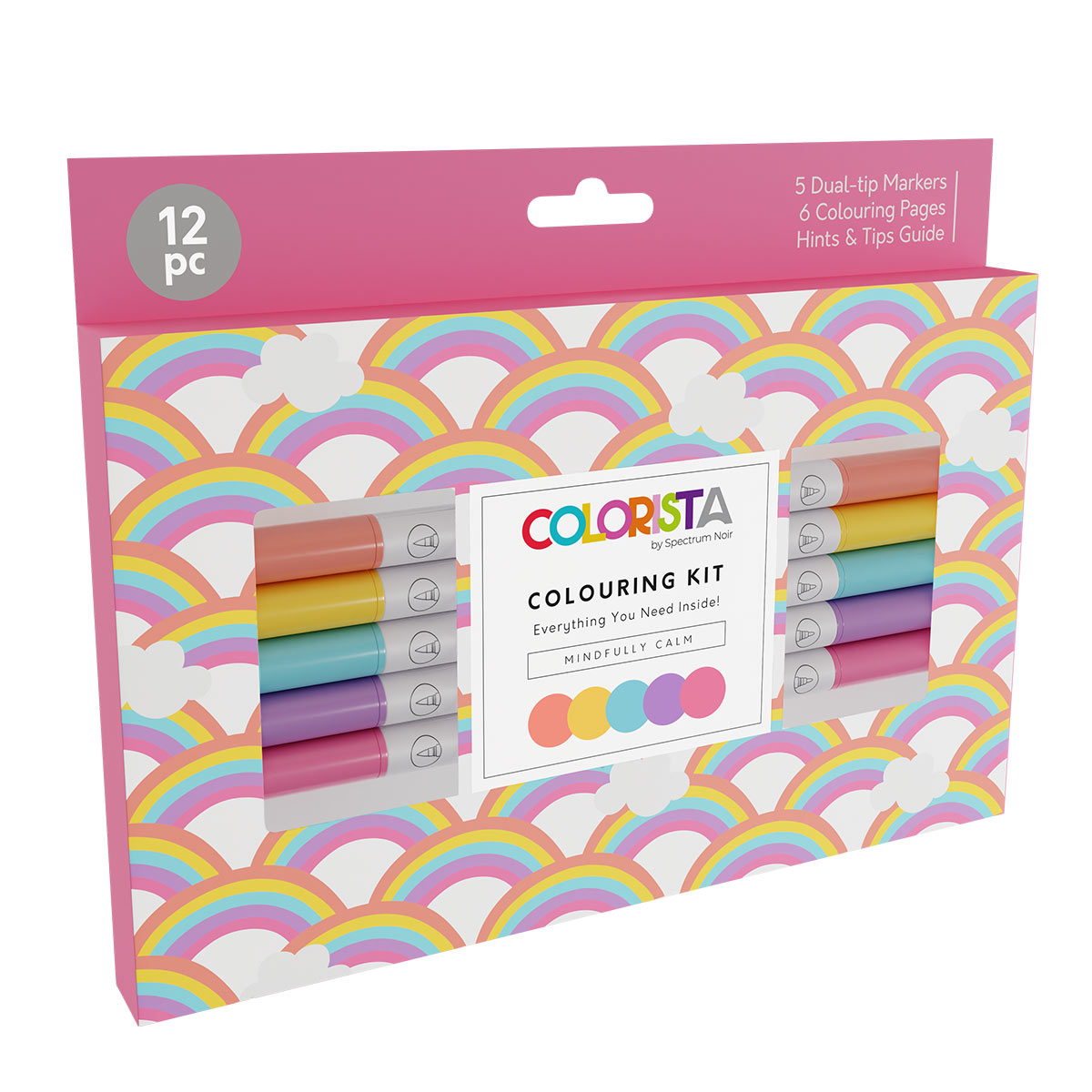 Crafter's Companion Colorista - Colouring Kit - Mindfully Calm 12pc