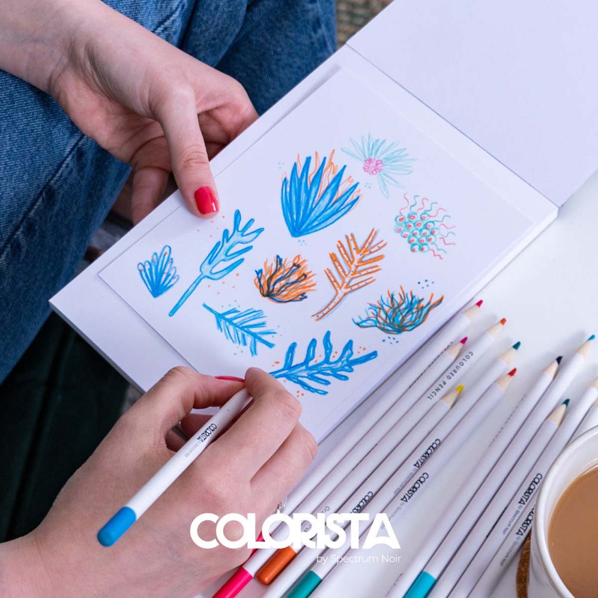 Crafter's Companion Colorista - Coloured Pencil - Bright & Vivid 12pc