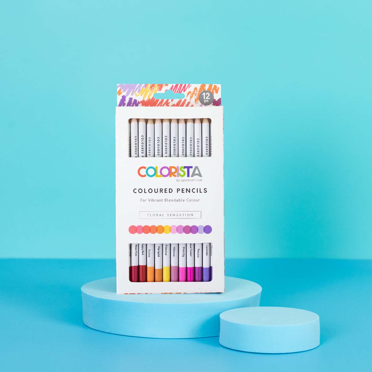 Crafter's Companion Colorista - Coloured Pencil - Floral Sensation 12pc