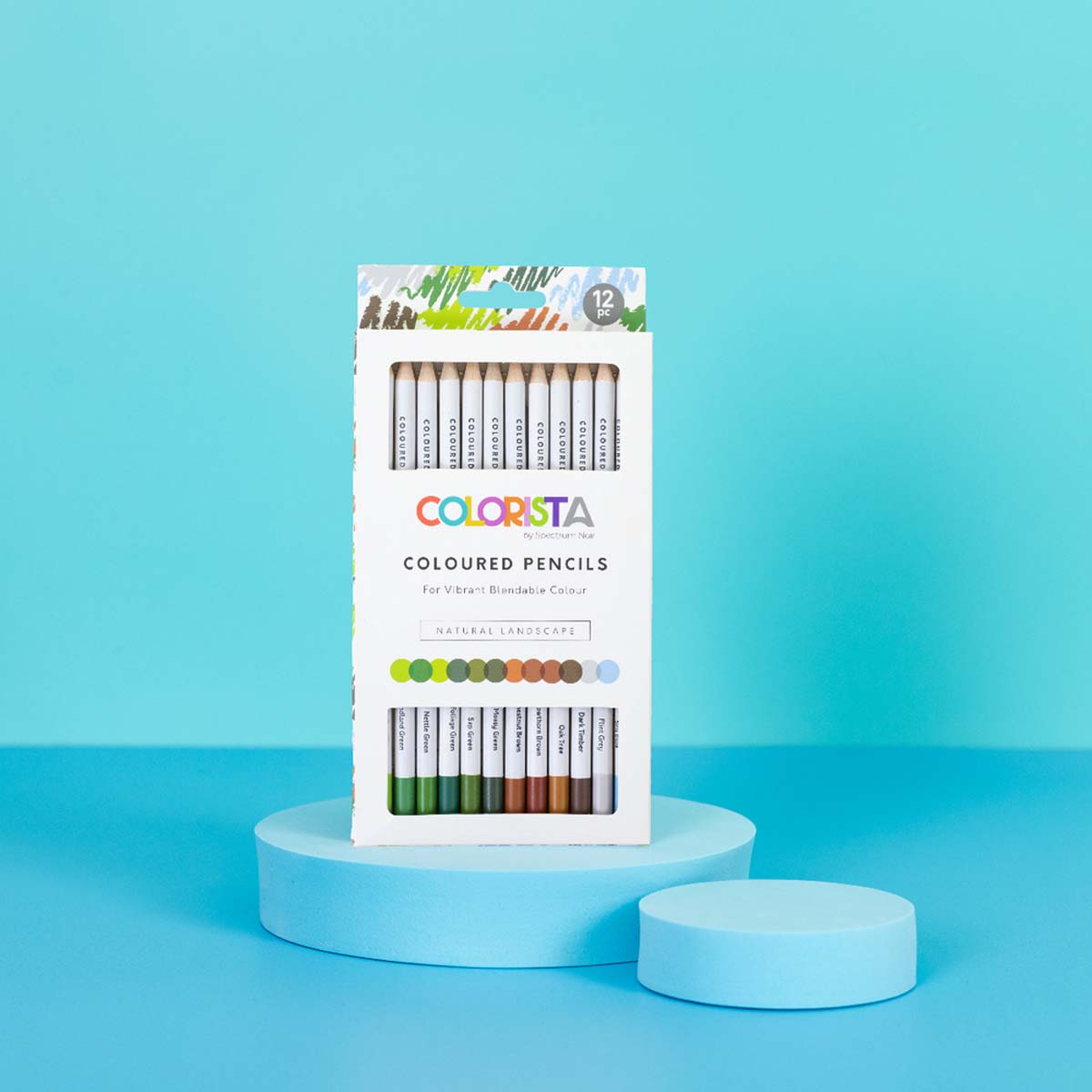 Crafter's Companion Colorista - Coloured Pencil - Natural Landscape 12pc