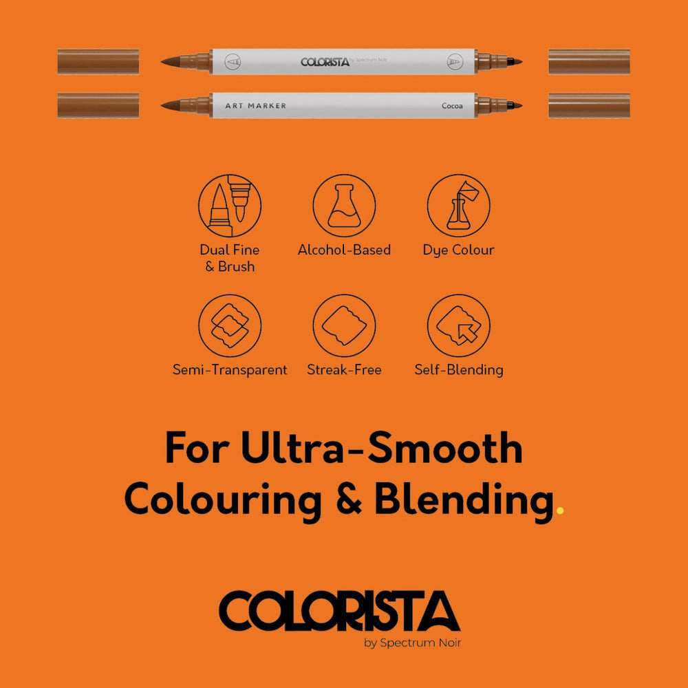 Crafter's Companion Colorista - Art Marker - Natural Tones 8pc