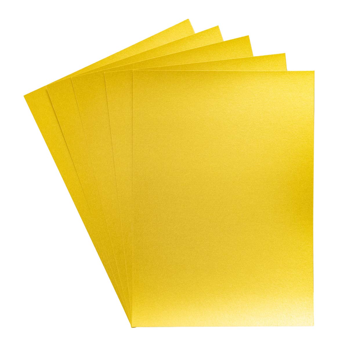 Crafter's Companion Centura Pearl Metallic A4 Single Colour 10 Sheet Pack - Solar Gold