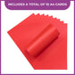 Crafter's Companion Centura Pearl Single Colour A4 10 Sheet Pack - Xmas Red